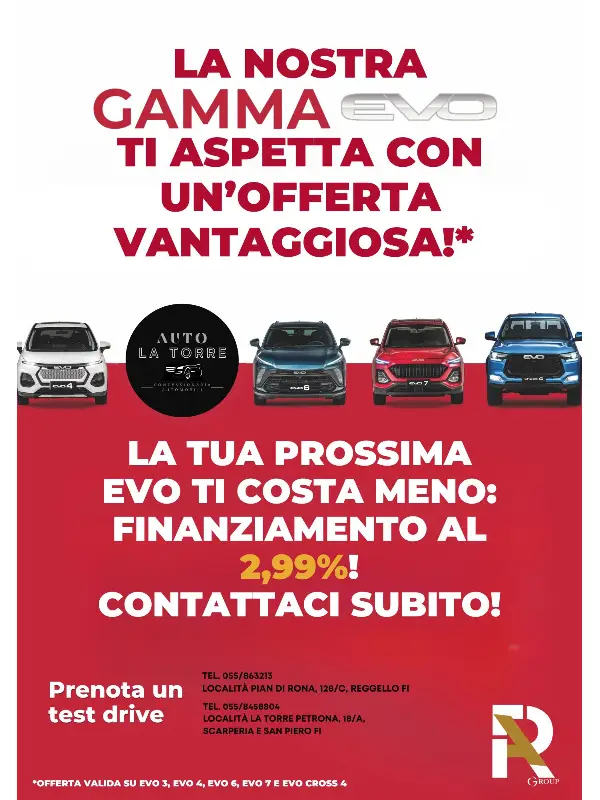 slider mobile EVO al 2,99%: Affrettati!