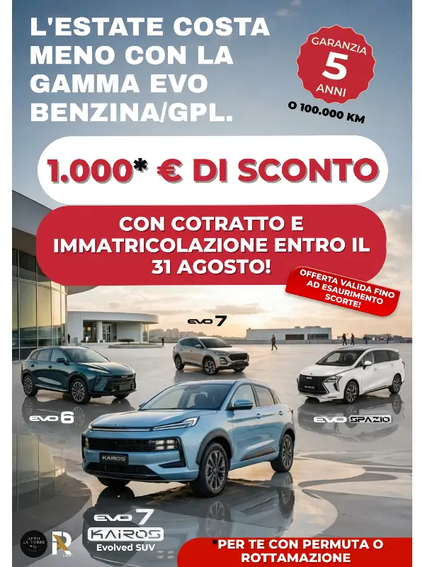 slider mobile Gamma EVO: Tua con 1.000€ di Sconto!