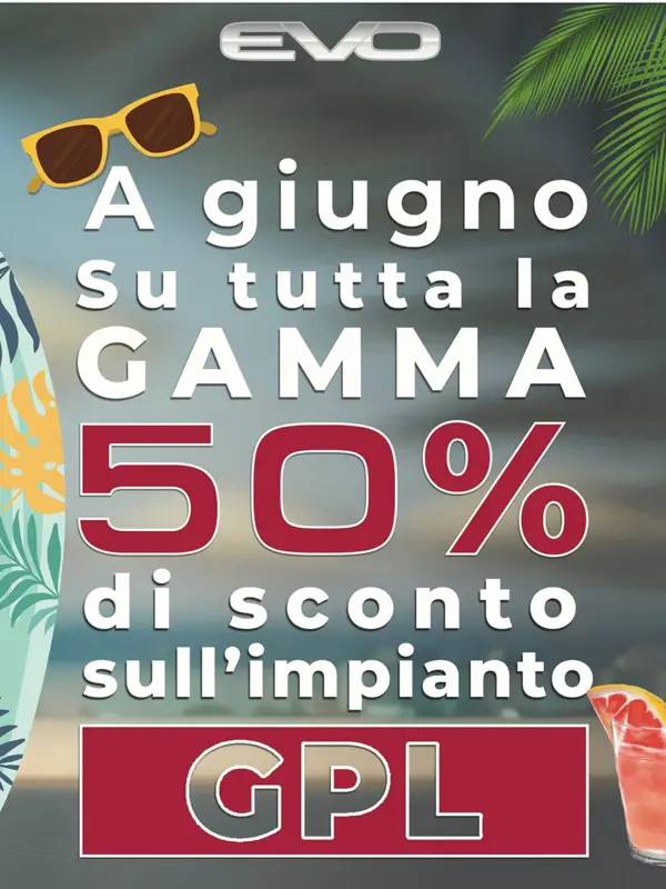 slider mobile Sconto 50% gamma EVO a GPL