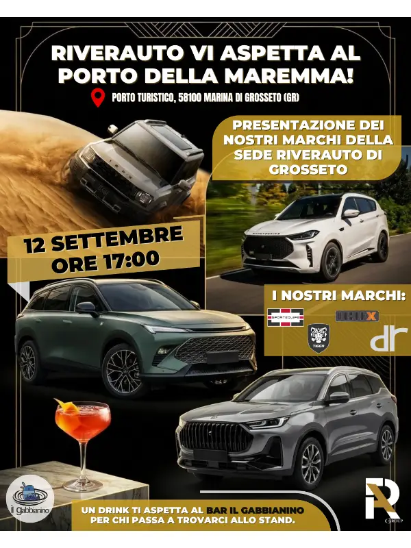 slider mobile Riverauto in Evento a Marina di Grosseto