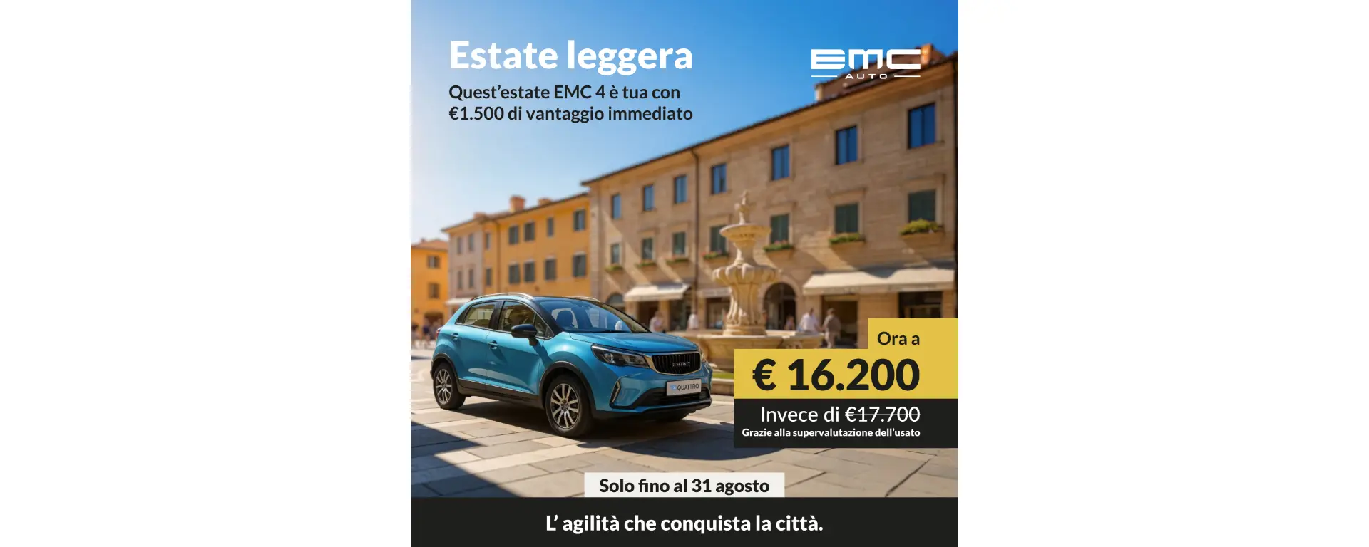 slider desktop Estate Leggera EMC!