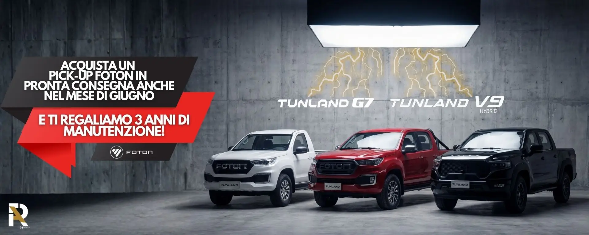 slider desktop Pick-Up Foton in Pronta Consegna: 3 anni di manutenzione in regalo!