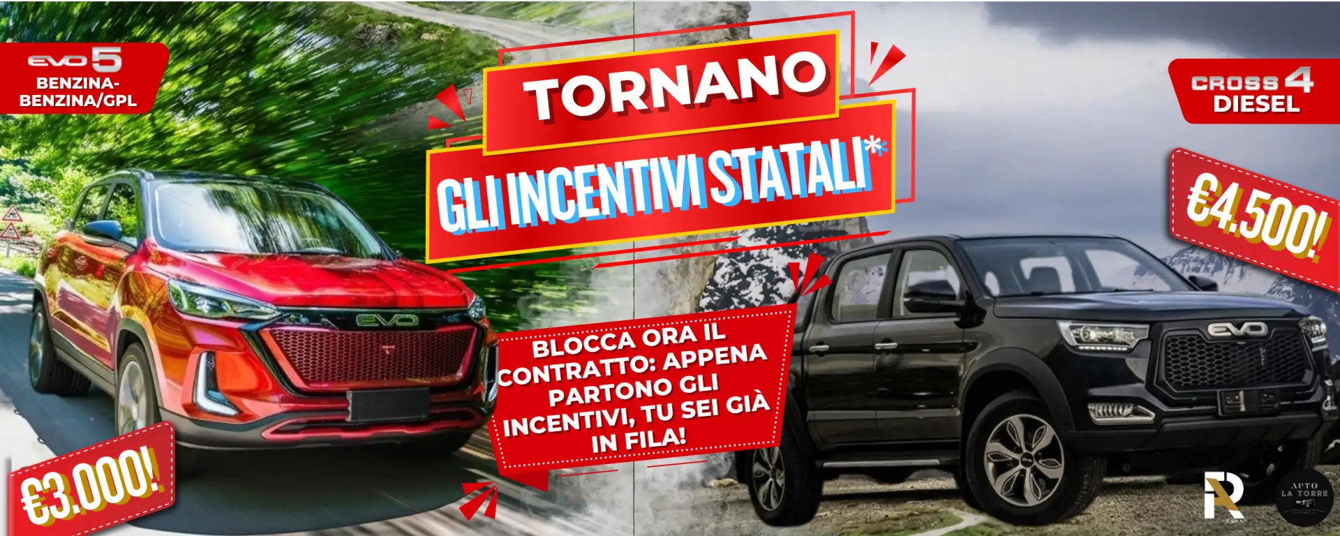 slider desktop Tornano gli Incentivi Statali: Blocca Ora la tua EVO!