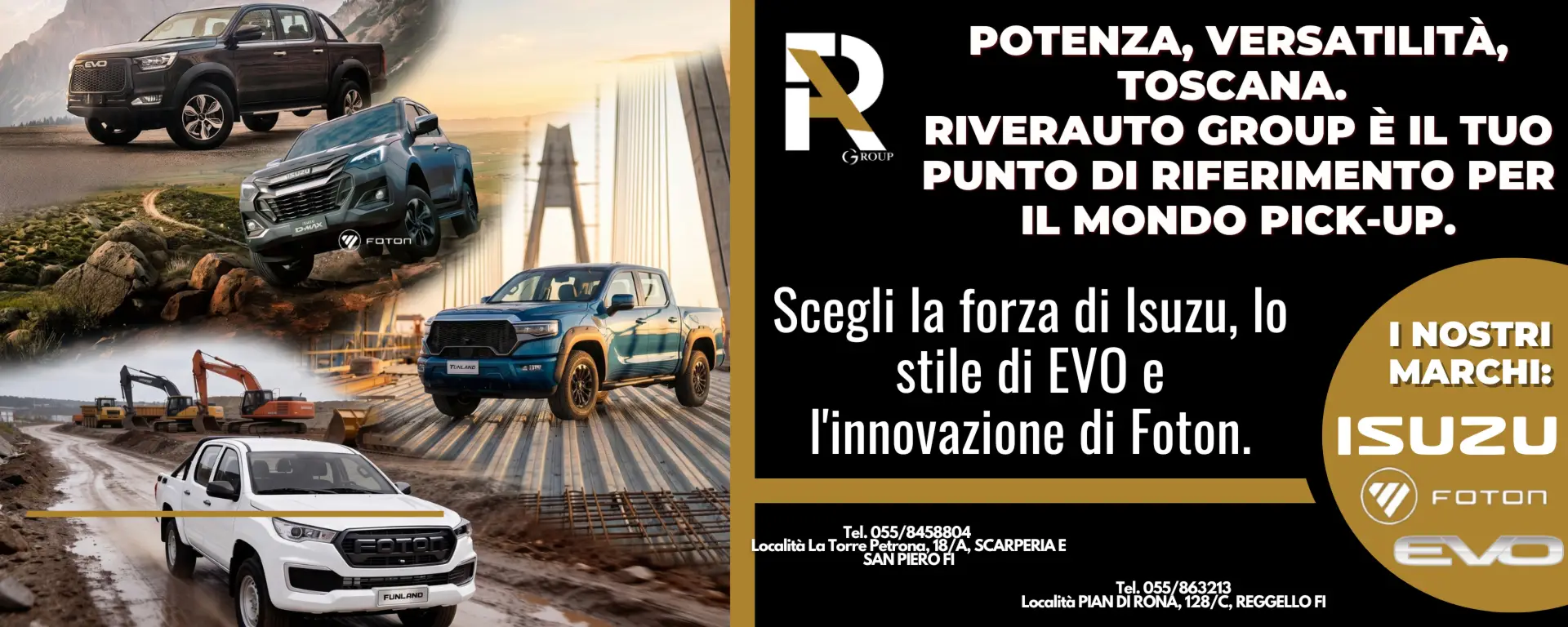 slider desktop Riverauto Group: Il Punto di Riferimento in Toscana per il Mondo Pick-Up