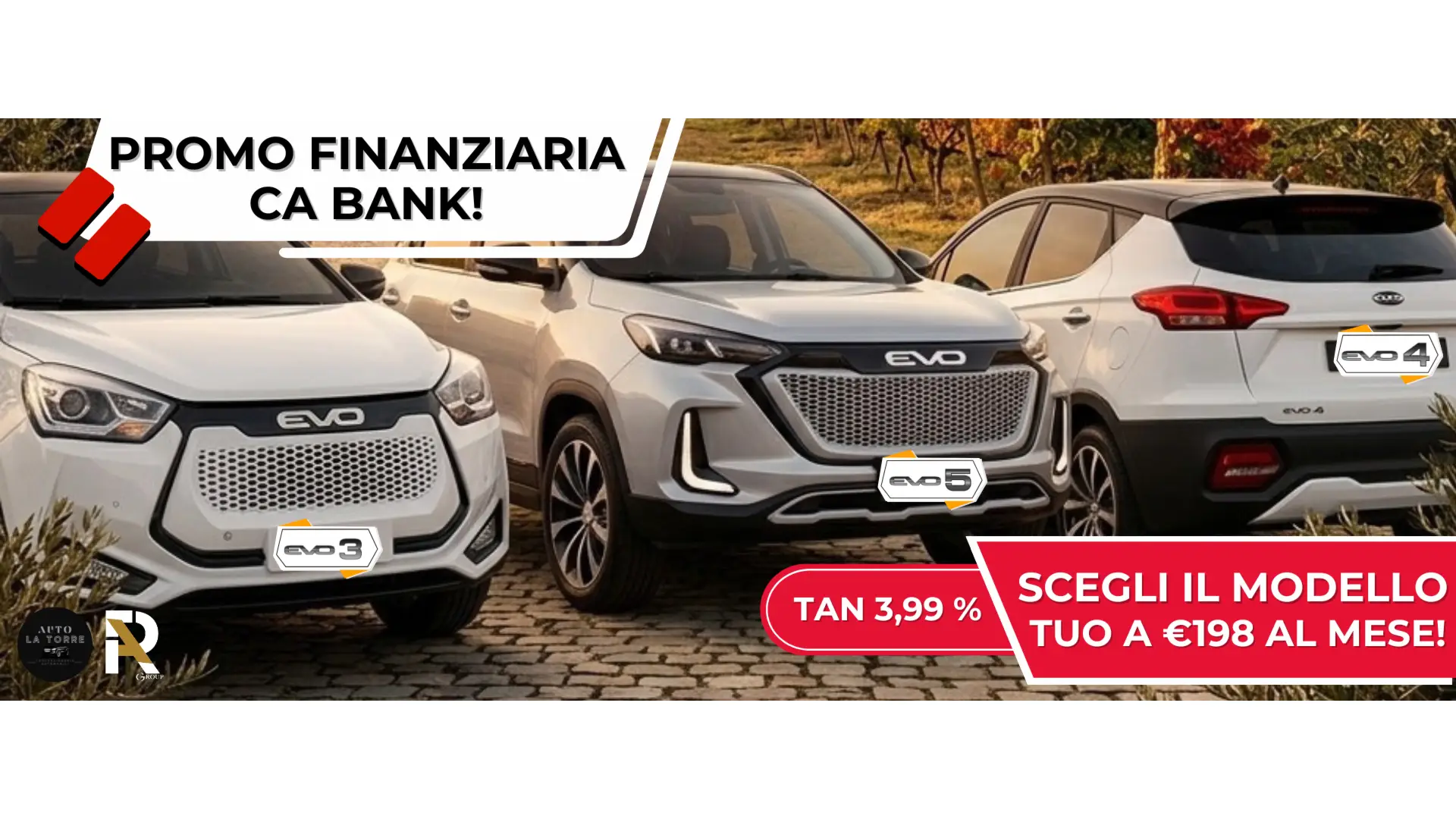 Immagine Promo Finanziaria EVO: Tua da 198€ al mese
