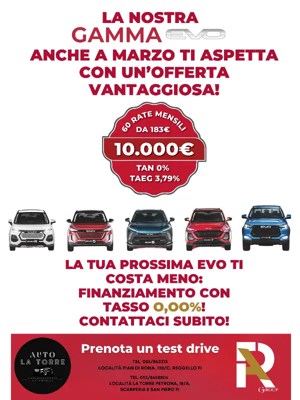 slider mobile Gamma EVO: Tasso 0%