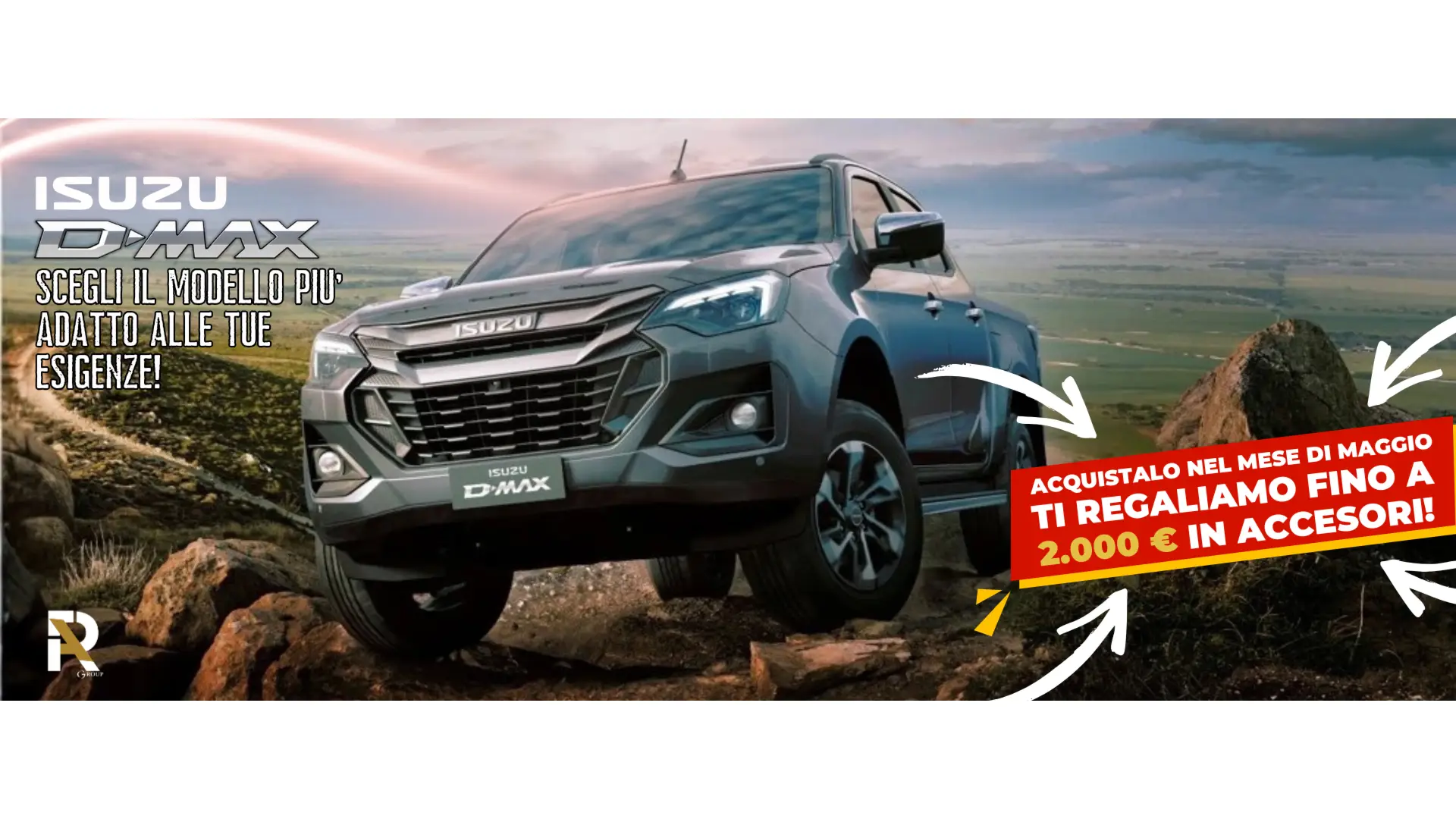 Immagine Isuzu D-Max da Riverauto Group: a Maggio il fuoristrada è ancora più ricco. Acquistalo!