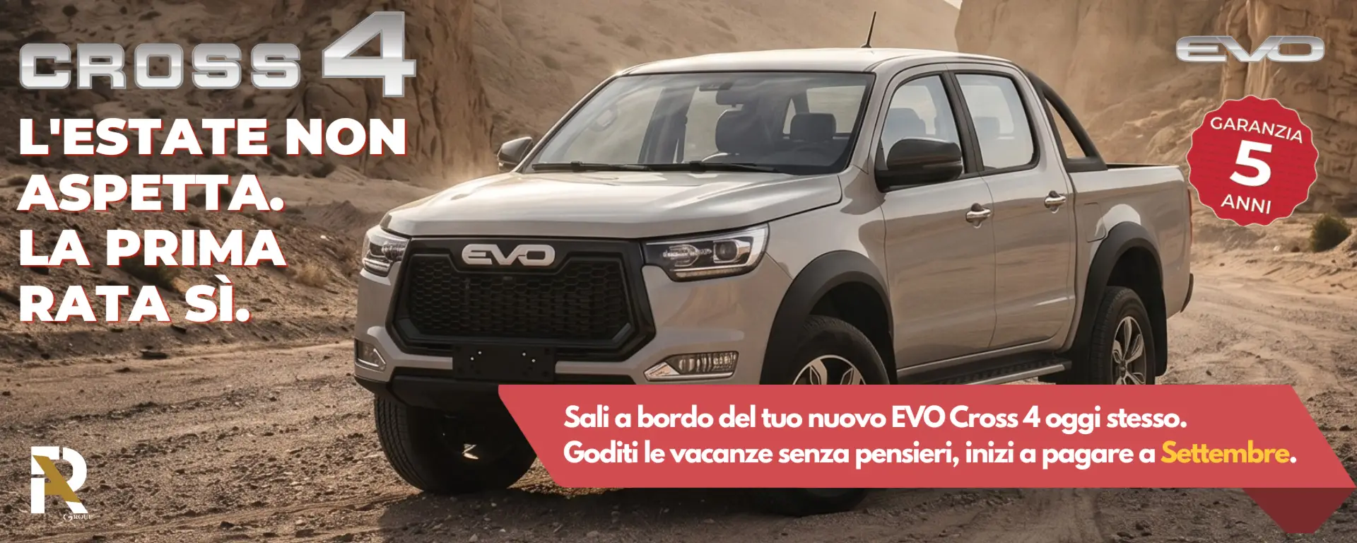EVO Cross 4: L’estate parte subito, la prima rata a Settembre!