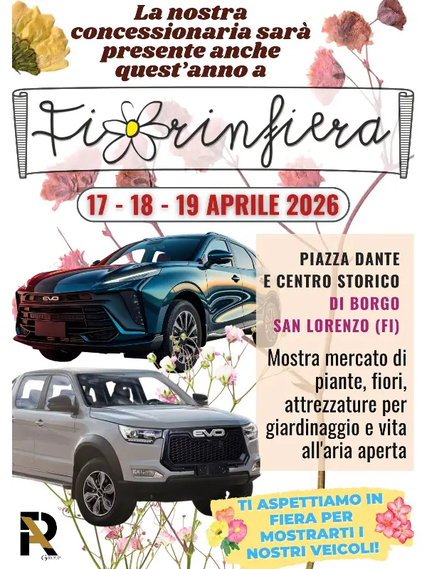 slider mobile Vieni a trovarci a Fiori in Fiera con le novità EVO e KATAY!