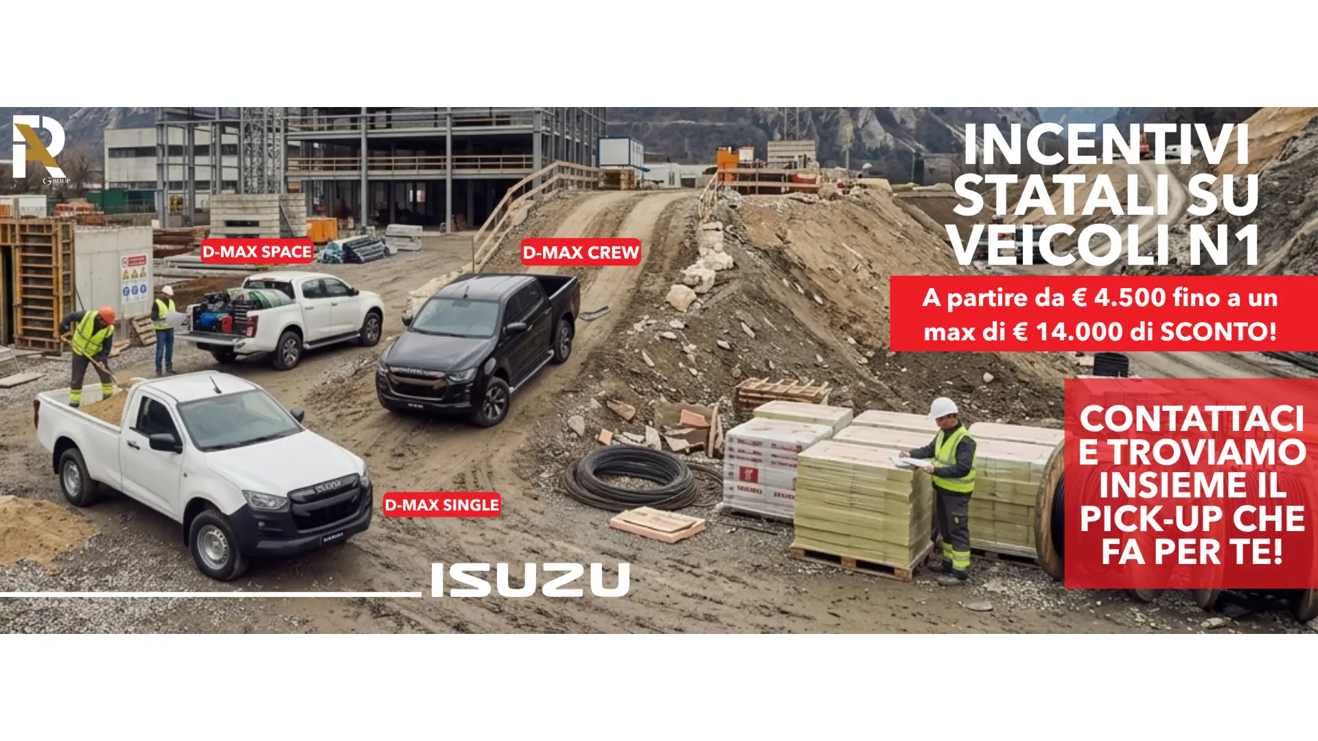 Immagine Incentivi Statali Isuzu: fino a 14.000€ di sconto!