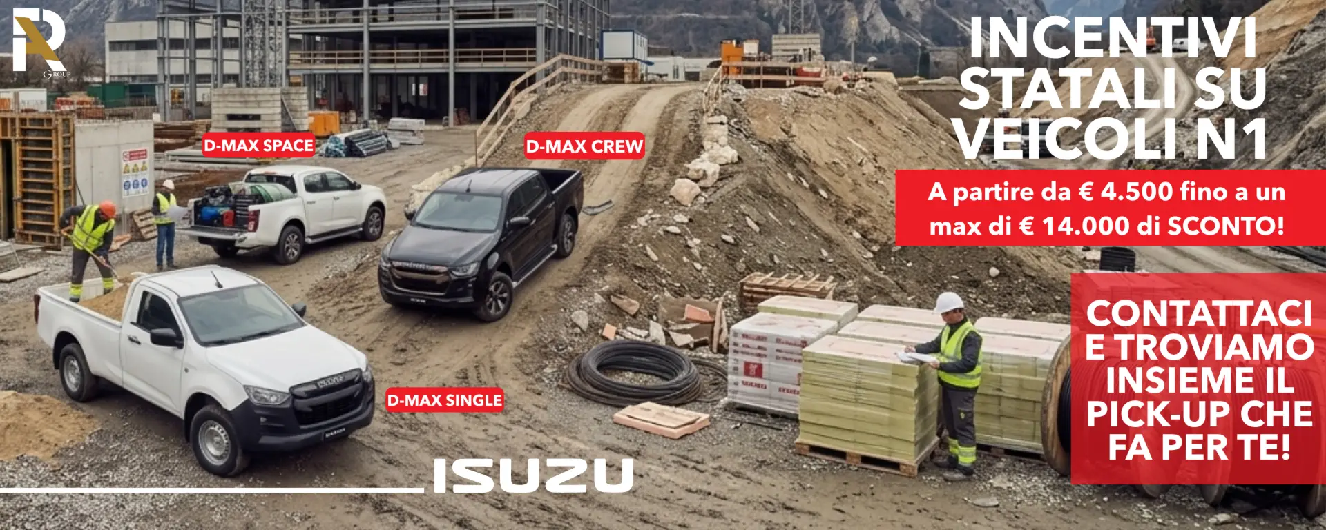 slider desktop Incentivi Statali Isuzu: fino a 14.000€ di sconto!