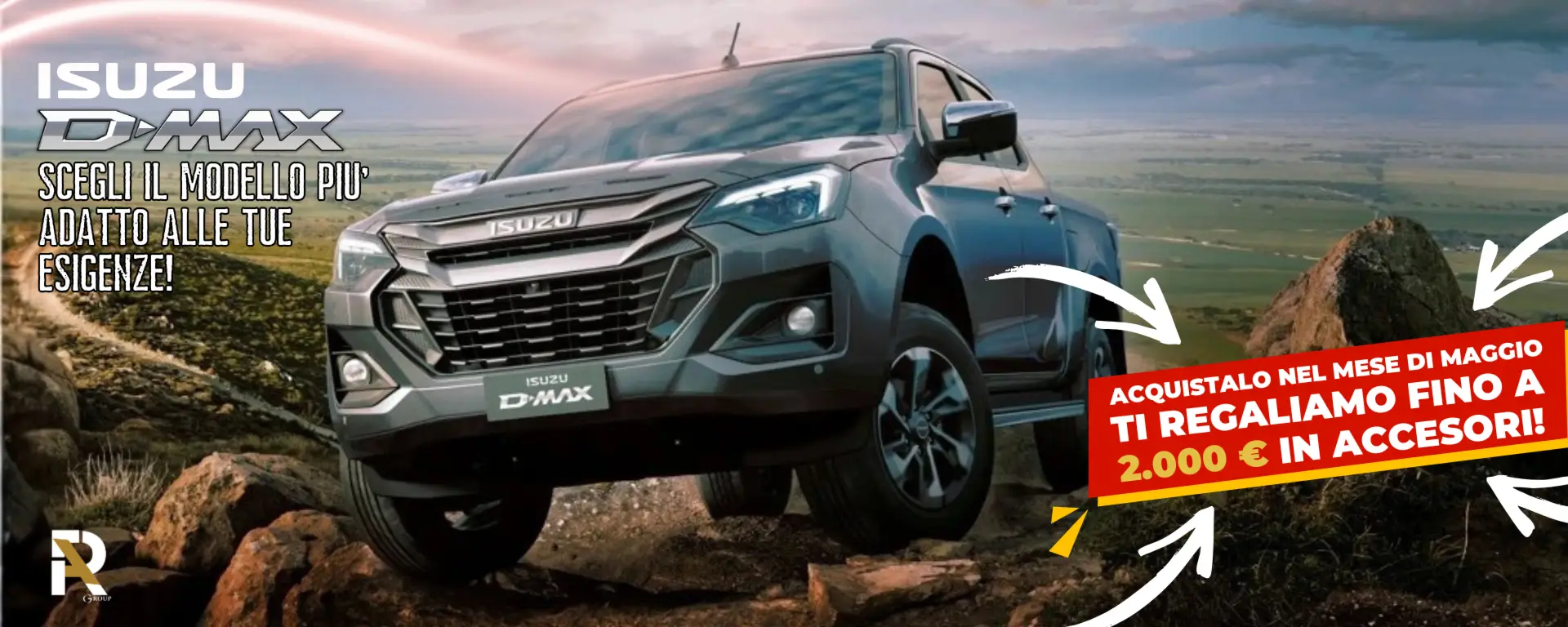 Isuzu D-Max da Riverauto Group: a Maggio il fuoristrada è ancora più ricco. Acquistalo!
