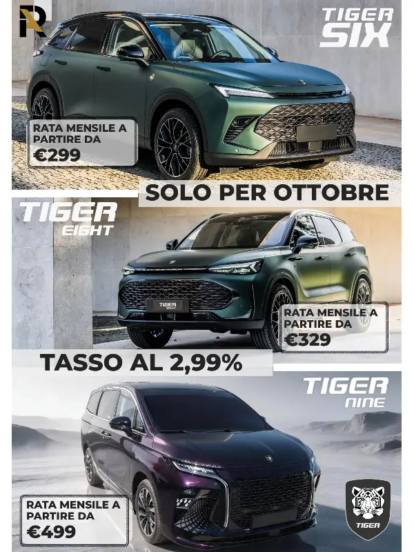 slider mobile Gamma Tiger: Tua da 299€ al mese