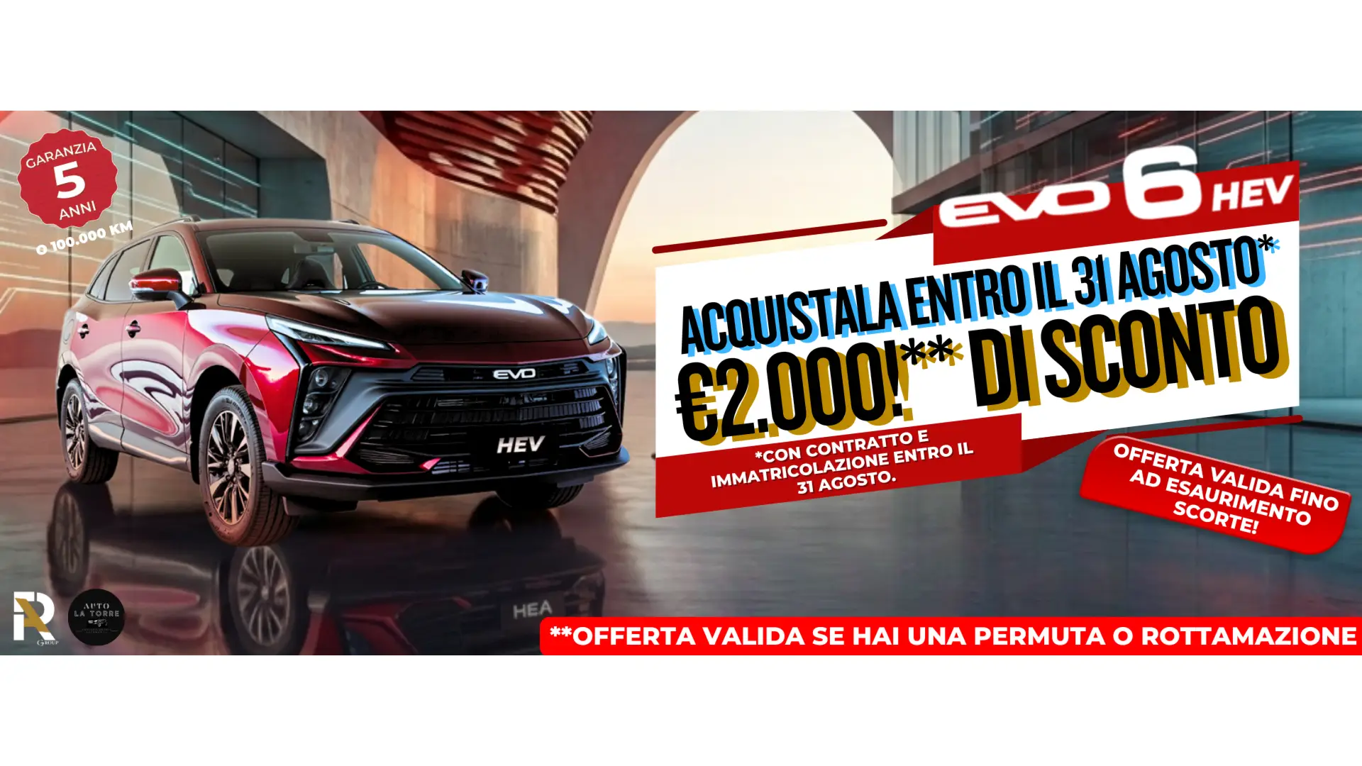 Immagine Sconto Esclusivo di 2.000€ su EVO 6 HEV