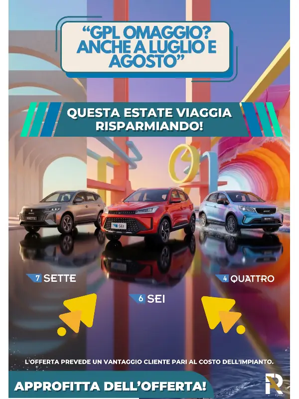 slider mobile L'Estate Raddoppia il Risparmio: GPL in Omaggio anche a Luglio e Agosto.