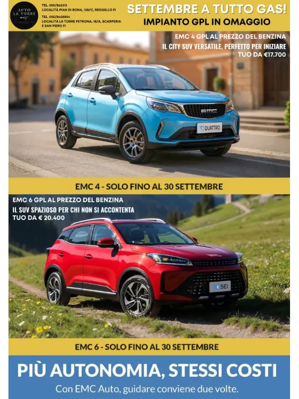 slider mobile Settembre a tutto GAS con EMC!