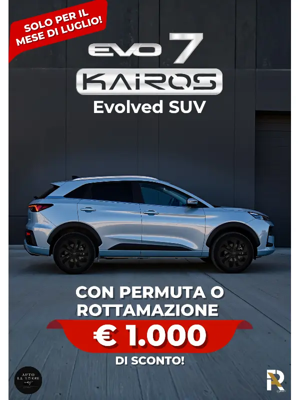 slider mobile EVO 7 KAIROS: Promo Esclusiva Luglio!