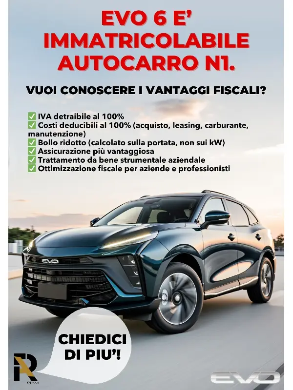 slider mobile Vantaggi fiscali con EVO 6!