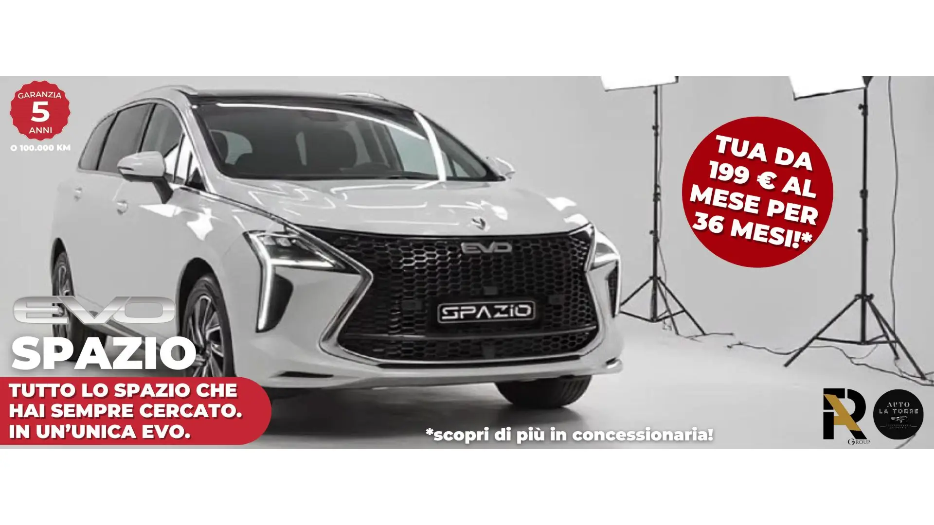 Immagine Scegli EVO Spazio: il SUV formato famiglia a 199€ al mese