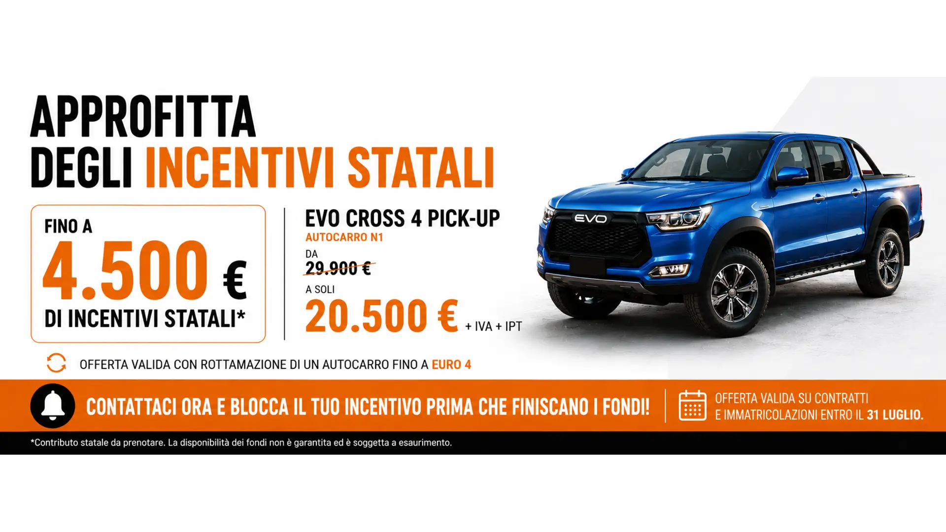 Incentivi EVO: Risparmia 4.500€!