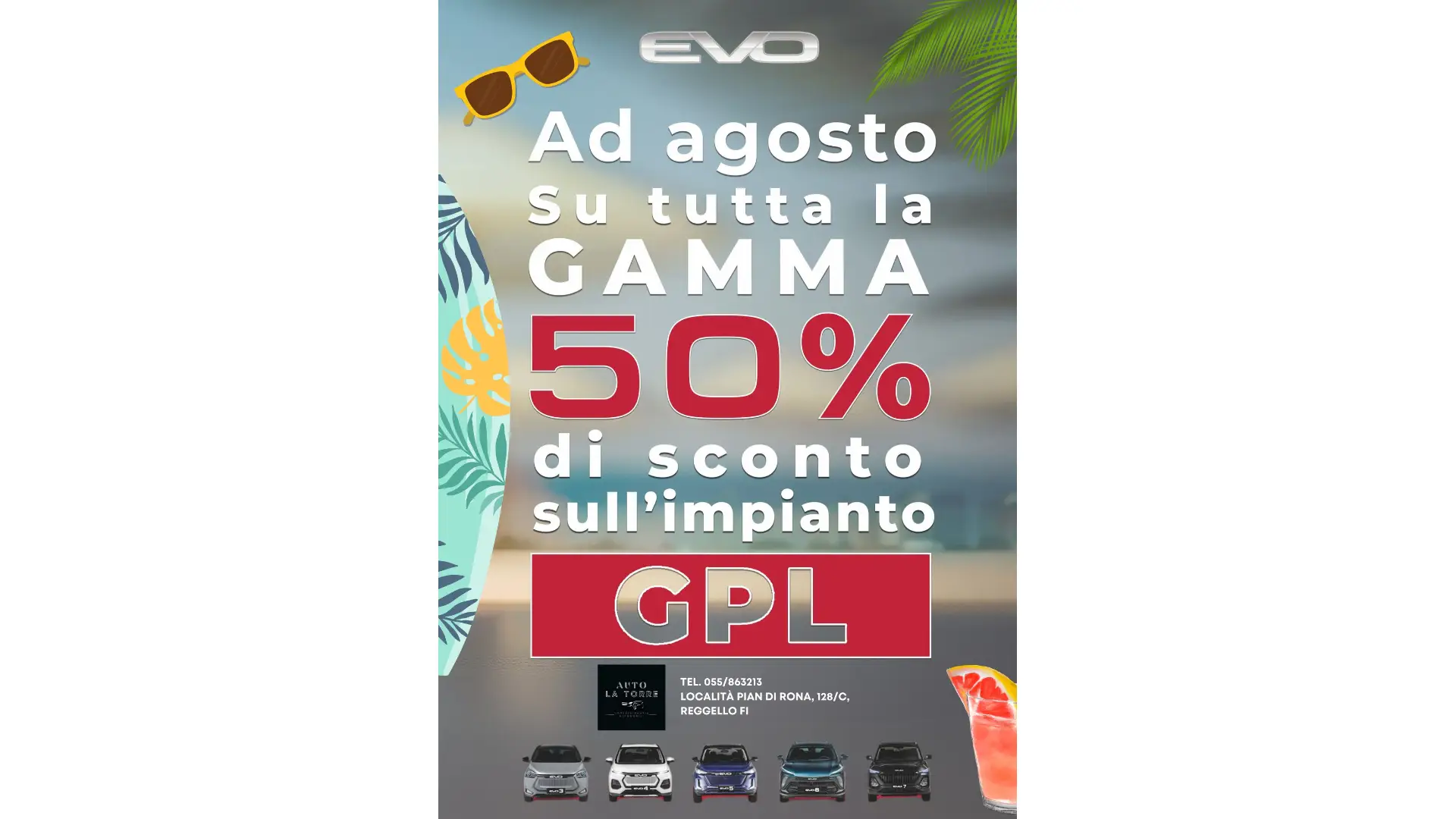 Sconto 50% su impianto a GPL su tutta la gamma EVO !