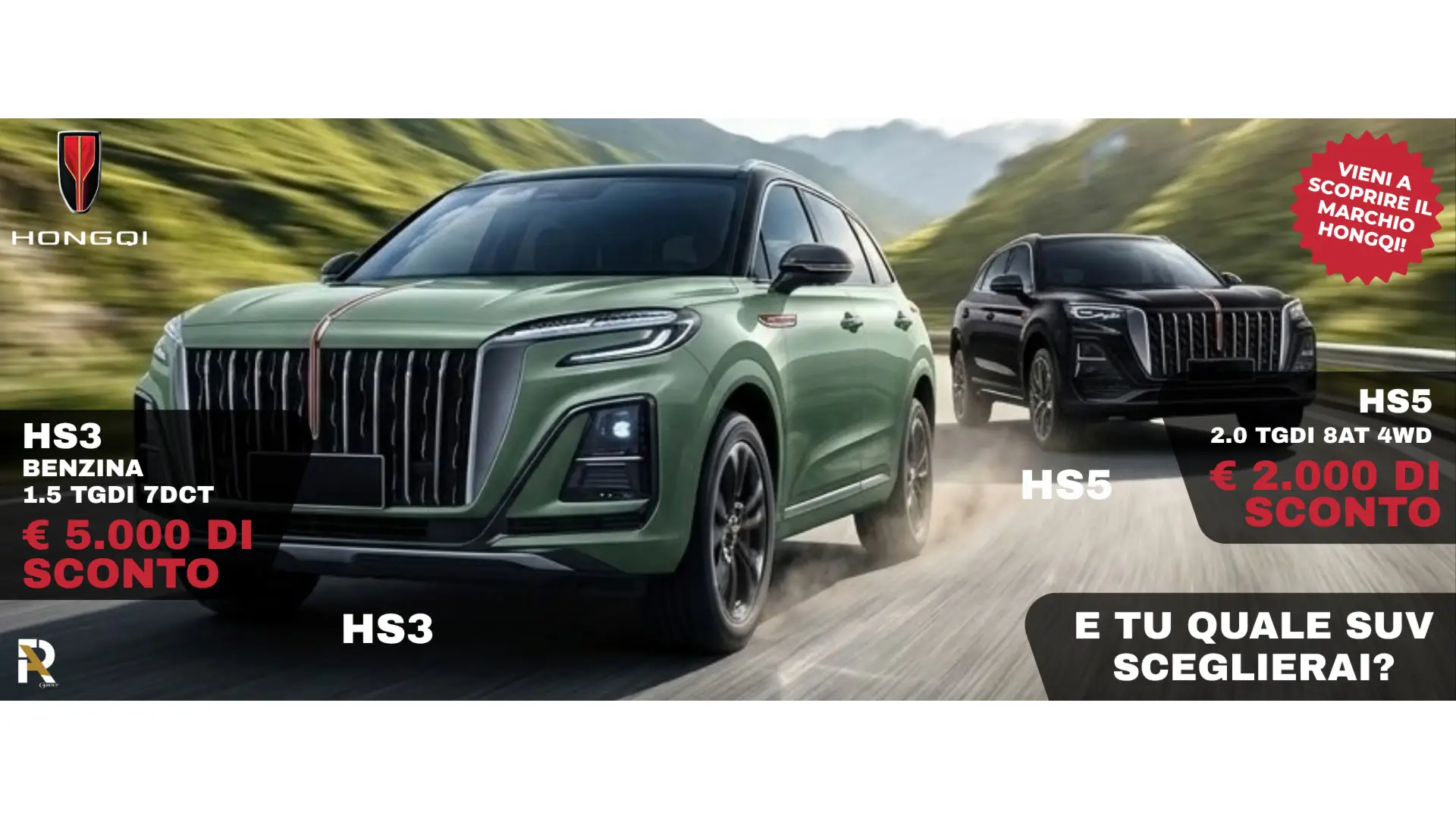 Promo Hongqi: Fino a 5.000€ di Sconti!